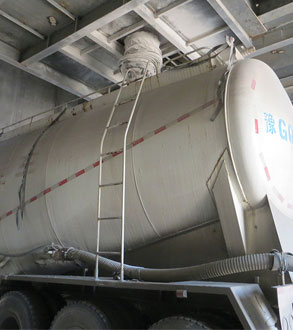 cement silo material handing system